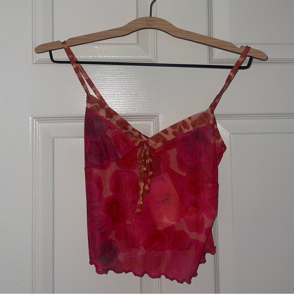 Pepper Mayo red crop top, never worn tags still on size 6